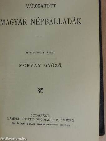 Arden Enoch/Huszárszerelem/Válogatott magyar népballadák/Énekek éneke/Fáy András válogatott meséi/A medve/Hajótöröttek/Egy fiu szenvedése/Helvila