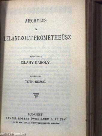 Fanni hagyományai/Manfred/A Violka Vera s egyéb elbeszélések/Váljunk el!/Deák Ferencz 1861-iki első felirati beszéde/A lelánczolt Prometheüsz/Vadász-történetek/Bohém-élet/A magyarok tetteiről