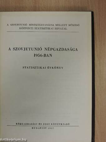 A Szovjetunió népgazdasága 1956-ban