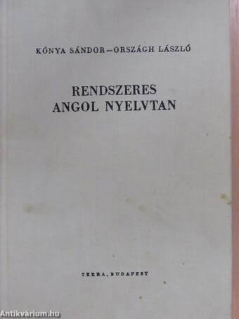 Rendszeres angol nyelvtan