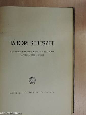 Tábori sebészet