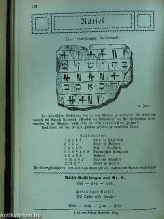 Jung Juda 1912. Jänner-Dezember (gótbetűs)