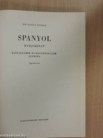 Spanyol nyelvkönyv