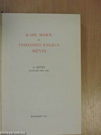 Karl Marx és Friedrich Engels művei 31.