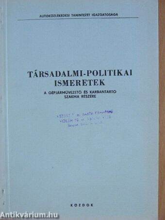 Társadalmi-politikai ismeretek