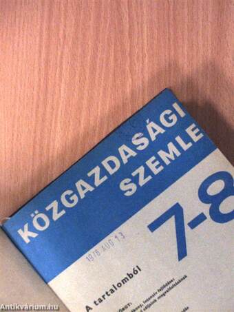 Közgazdasági Szemle 1976. július-december