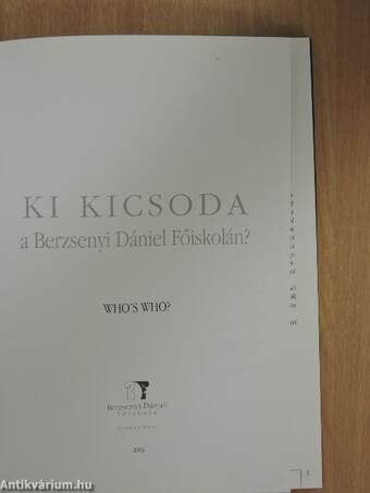 Ki kicsoda a Berzsenyi Dániel Főiskolán?