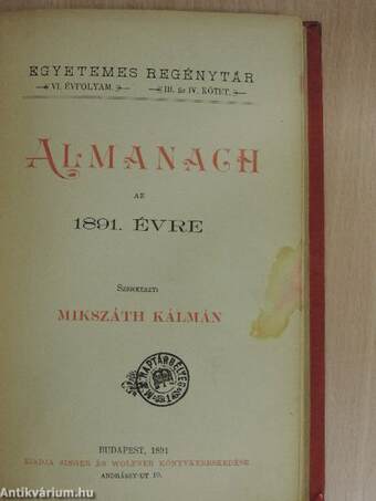 Almanach az 1891. évre