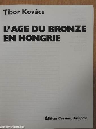 L'age du bronze en Hongrie