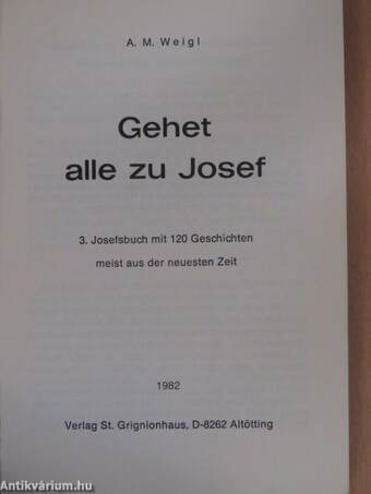 Gehet alle zu Josef