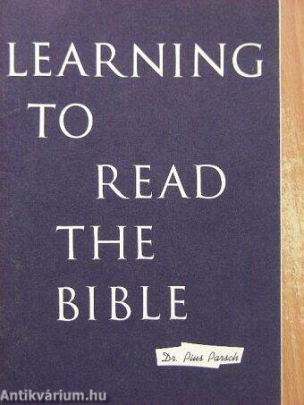 Learning to Read the Bible