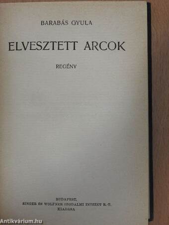 Elvesztett arcok