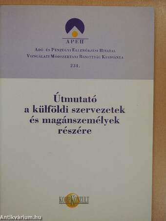 Útmutató a külföldi szervezetek és magánszemélyek részére