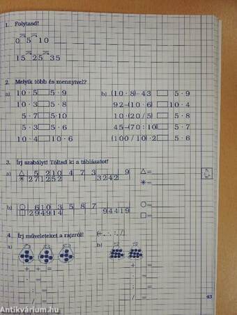 Gyakorlófüzet - Matematika 2. osztály