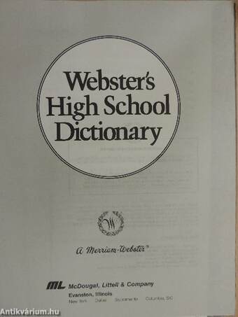 Webster's High School Dictionary