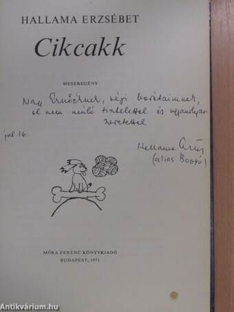 Cikcakk (dedikált példány)