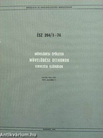 Művelődési épületek/Művelődési otthonok/Tervezési előírások