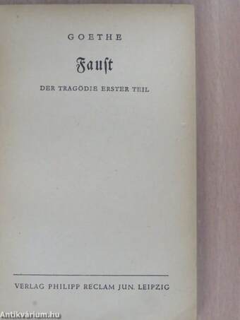 Faust I.