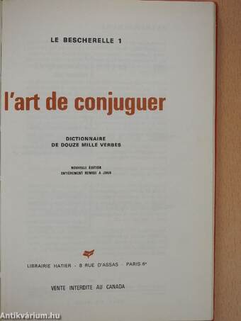 L'art de conjuguer