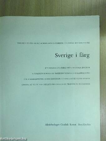 Sverige i färg/Sweden in colour/Schweden in Farben/La suéde en couleurs