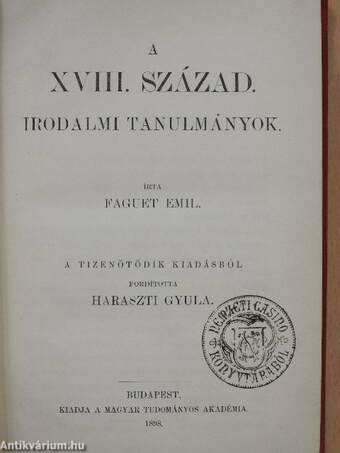 A XVIII. század