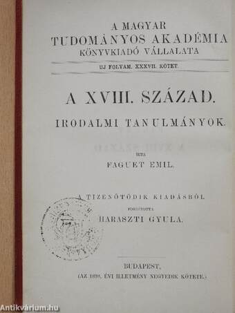 A XVIII. század