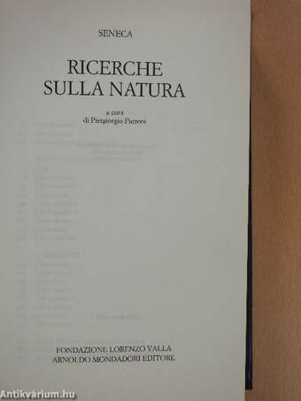 Ricerche sulla natura