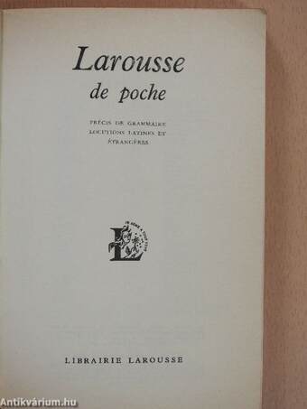 Larousse de poche