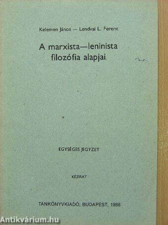 A marxista-leninista filozófia alapjai