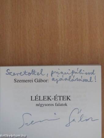 Lélek-étek (dedikált példány)