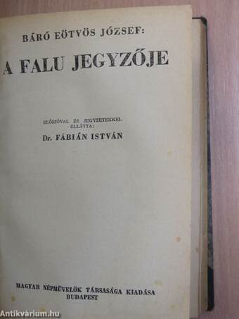 Petőfi válogatott költeményei/Rontó Pál/A falu jegyzője/Szavalókönyv/Felvidéki elbeszélők válogatott munkái