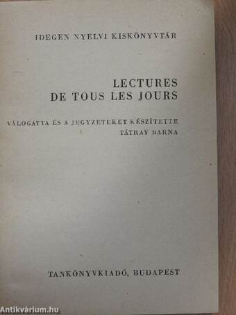 Lectures de tous les jours