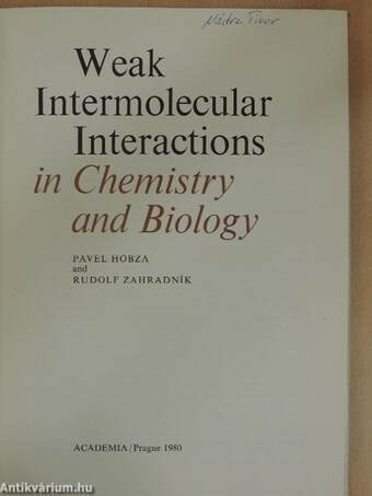 Weak Intermolecular Interactions in Chemistry and Biology