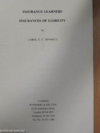 Insurances of Liability