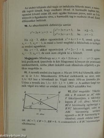 Egyetemi felvételi feladatok matematikából IX.