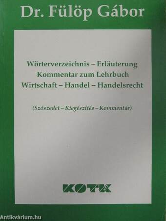 Wörterverzeichnis-Erläuterung Kommentar zum Lehrbuch