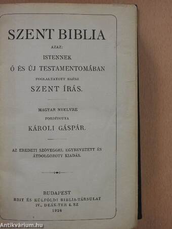 Szent Biblia