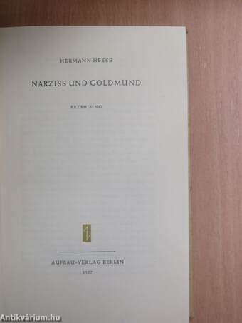 Narziss und Goldmund