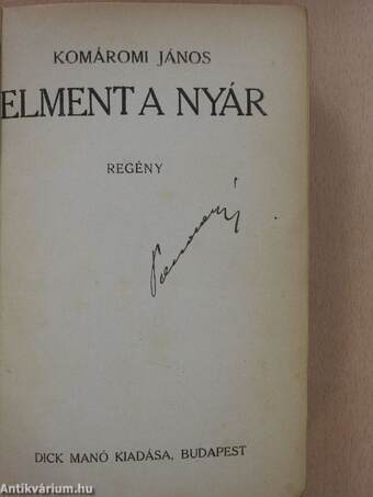 Elment a nyár