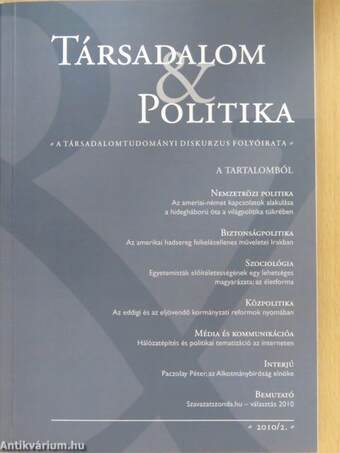 Társadalom & Politika 2010. nyár (dedikált példány)