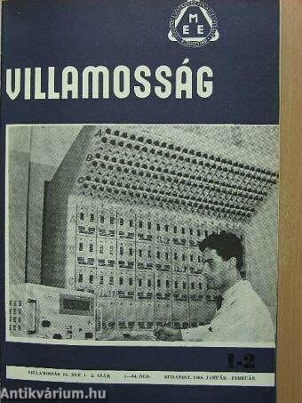 Villamosság 1968. (nem teljes évfolyam)