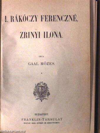 I. Rákóczy Ferenczné, Zrínyi Ilona