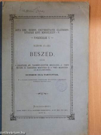 Három (I-III) Beszéd