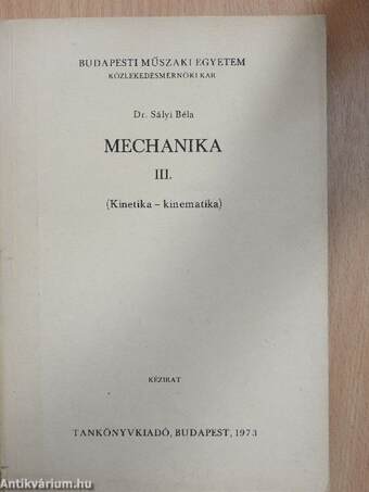 Mechanika III.