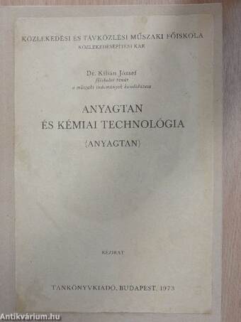 Anyagtan és kémiai technológia