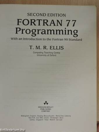 Fortran 77 Programming