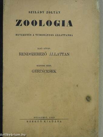 Zoologia I/2.