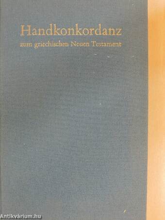 Handkonkordanz zum griechischen Neuen Testament