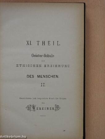 "Reformirende Blätter" zur Bildung reiner Ethik VI.