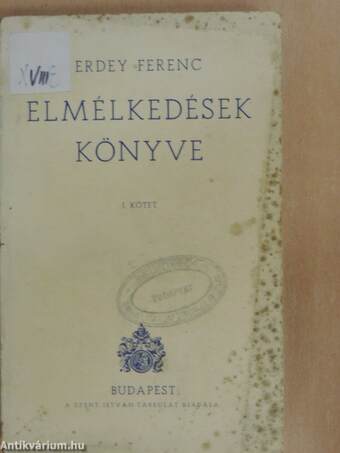 Elmélkedések könyve I-II.